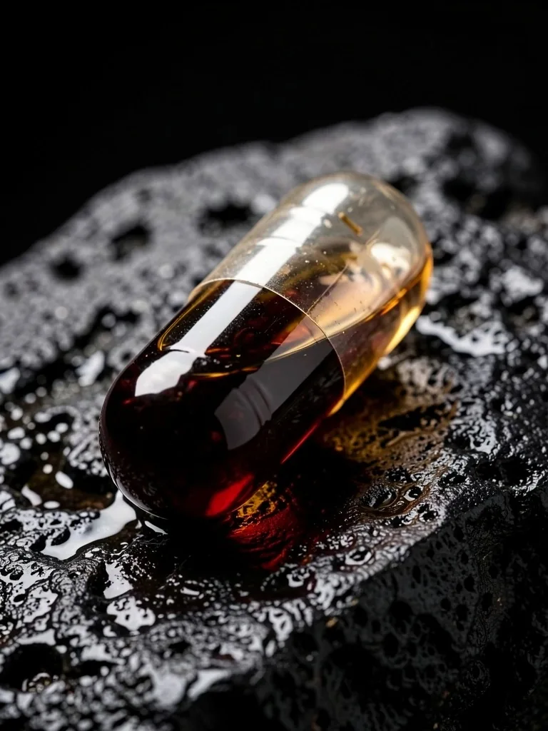 Dark glass herbal tincture bottles on laboratory bench
